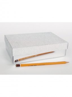 Коробка складная Серебро 20 х 13 х 5,5 см