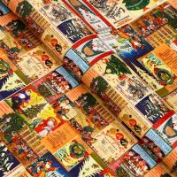 Бумага упаковочная глянцевая «Новогодняя афиша», 70×100 см