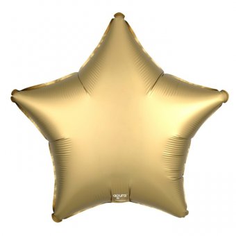 Шар фольгированный 21" звезда, золотой мистик