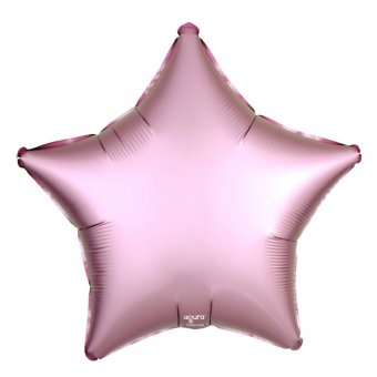 Шар фольгированный 21" звезда, розовый фламинго мистик