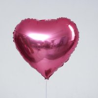 Шар фольгированный 18" "Сердце", розовый
