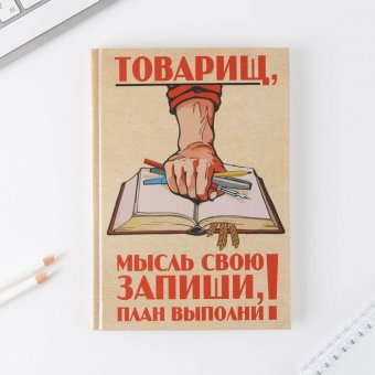 Ежедневник «Товарищ, мысль свою запиши, план выполни»