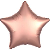 Шар фольгированный Звезда 18", Розовое золото