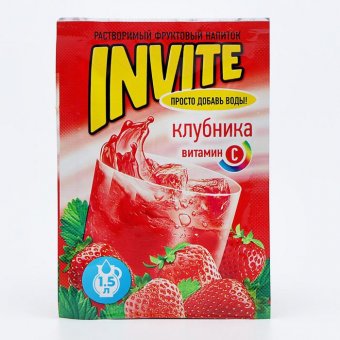 Растворимый напиток Invite клубника