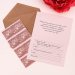 Приглашение на свадьбу в крафтовом конверте "Блестки"