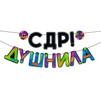 Гирлянда на ленте"С ДР, Душнила!"