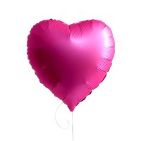 Шар фольгированный 18" Сердце, розовый