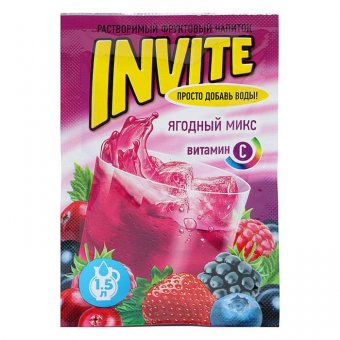 Растворимый напиток Invite ягодный микс