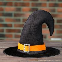 Карнавальная шляпа «Ведьма», оранжевая полоса