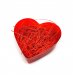 Коробка подарочная Сердце красное 11х10 см