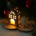 Новогодний декор с подсветкой "Праздничный домик"