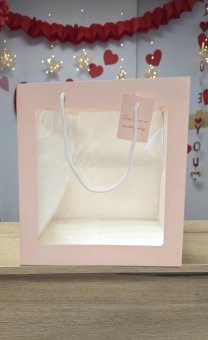 Пакет для цветов с окном