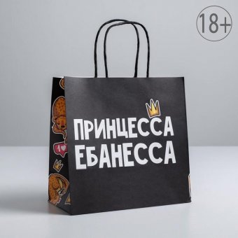 Пакет подарочный «Принцесса», 22 х 22 х 11 см