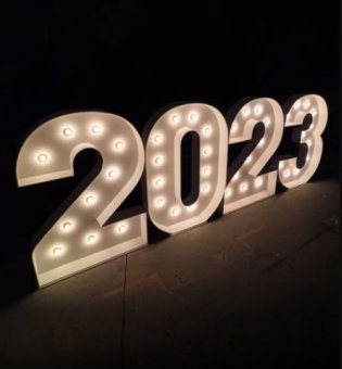 Цифры световые "2023"