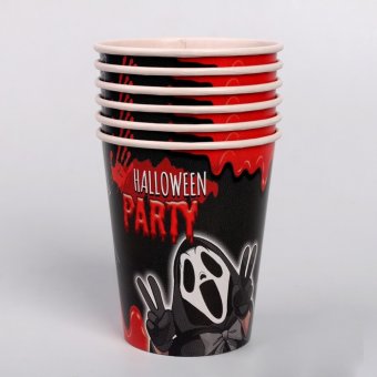 Стакан бумажный Halloween party, 250 мл, 6 шт