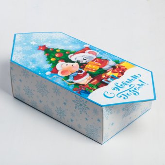 Сборная коробка‒конфета «Подарочки», 18 × 28 × 10 см